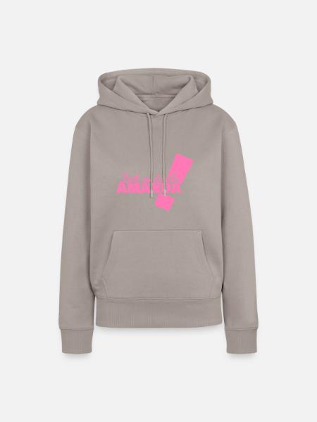Amanda - Frauen Premium Bio Hoodie - Taupe