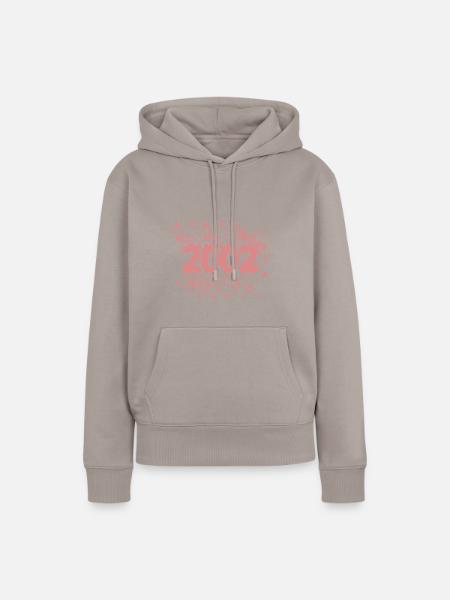 2002 - Frauen Premium Bio Hoodie - Taupe