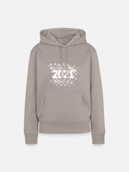 2021 2021 - Frauen Premium Bio Hoodie - Taupe