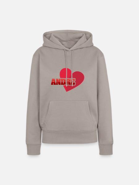 Geschenk für Andre - Frauen Premium Bio Hoodie - Taupe