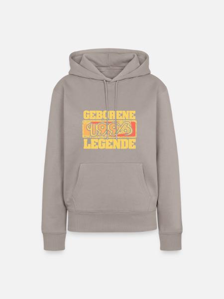 E 1996 - Frauen Premium Bio Hoodie - Taupe