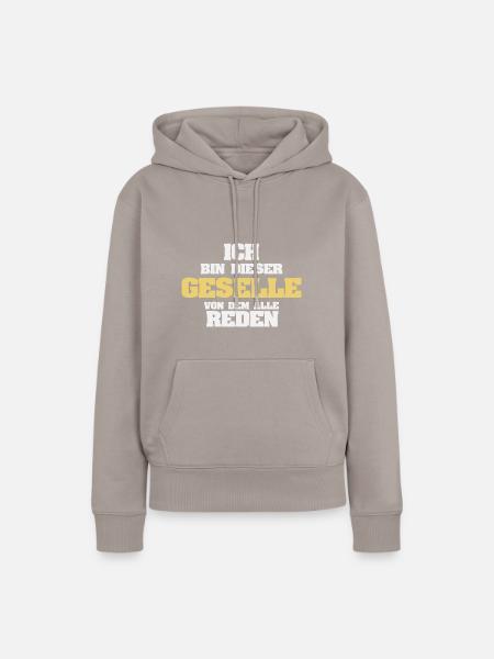 Geselle als Beruf - Frauen Premium Bio Hoodie - Taupe