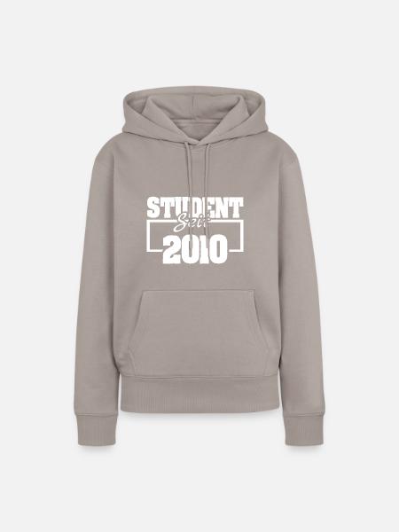 Student 2010 - Frauen Premium Bio Hoodie - Taupe