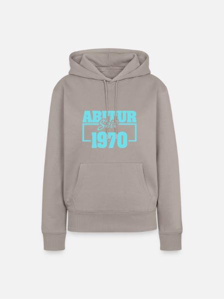 Abiturient 1970 - Frauen Premium Bio Hoodie - Taupe