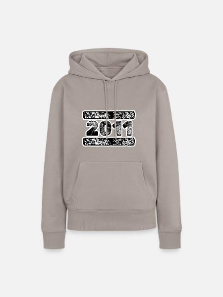 2011 - Frauen Premium Bio Hoodie - Taupe