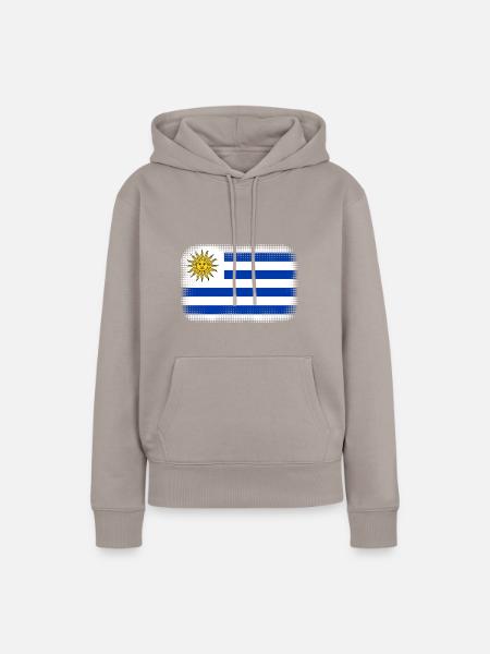 Geschenk für Uruguay - Frauen Premium Bio Hoodie - Taupe