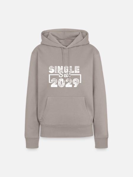 Single 2029 - Frauen Premium Bio Hoodie - Taupe