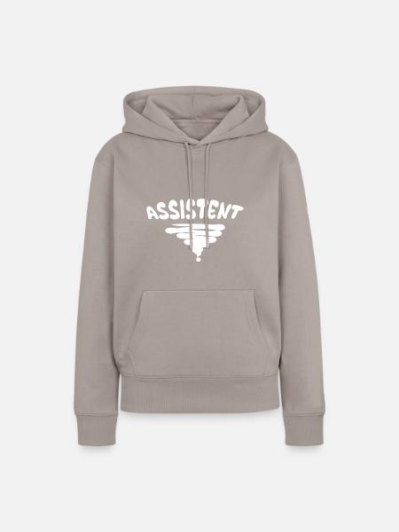Assistent - Frauen Premium Bio Hoodie - Taupe