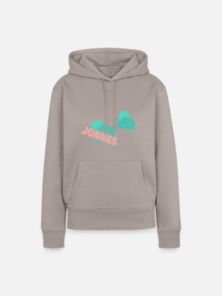 Jonnes - Frauen Premium Bio Hoodie - Taupe