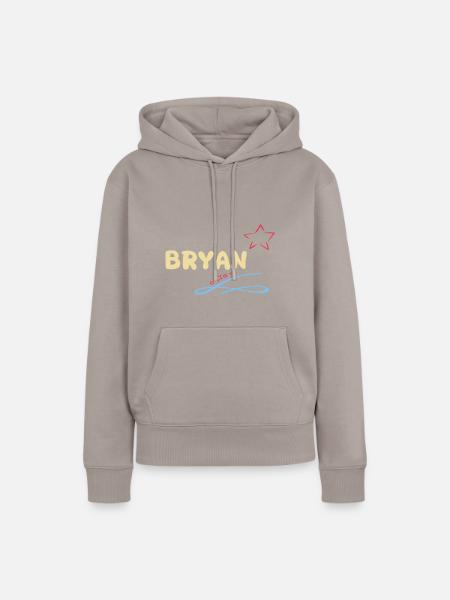 Geschenk Bryan - Frauen Premium Bio Hoodie - Taupe