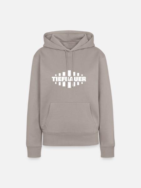 Geschenk für Tiefbauer - Frauen Premium Bio Hoodie - Taupe