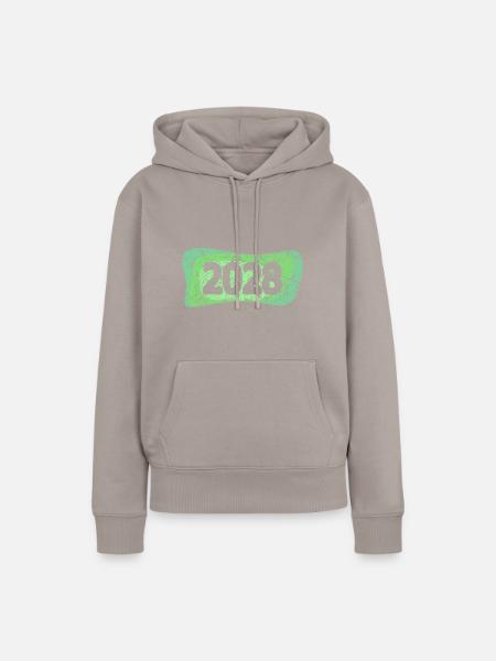 2028 - Frauen Premium Bio Hoodie - Taupe