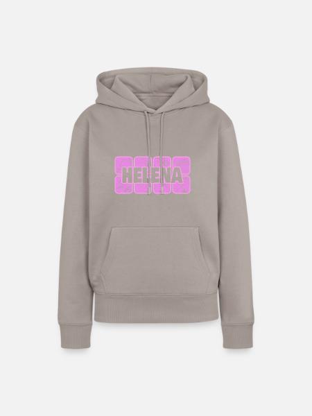 Helena als Ehefrau - Frauen Premium Bio Hoodie - Taupe