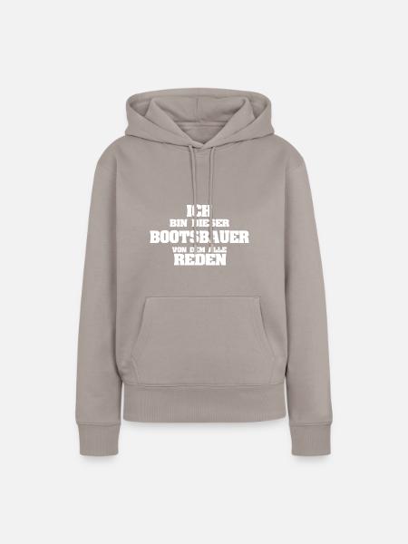 Bootsbauer - Frauen Premium Bio Hoodie - Taupe