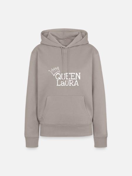 Laura - Frauen Premium Bio Hoodie - Taupe