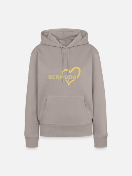 Bermuda Bermuda - Frauen Premium Bio Hoodie - Taupe