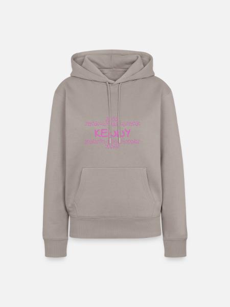 Vorname Kenny - Frauen Premium Bio Hoodie - Taupe