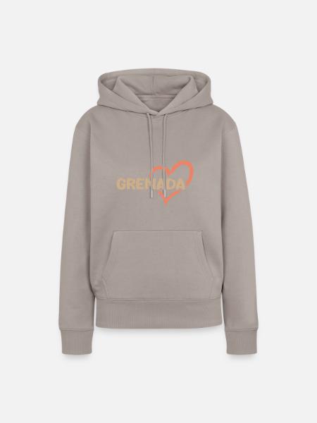Geschenk für Grenada - Frauen Premium Bio Hoodie - Taupe