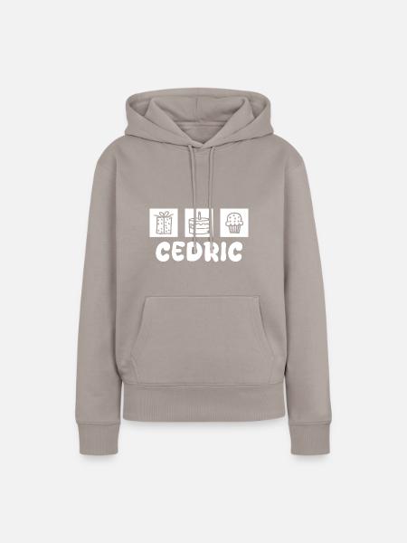 Geschenk für Cedric - Frauen Premium Bio Hoodie - Taupe