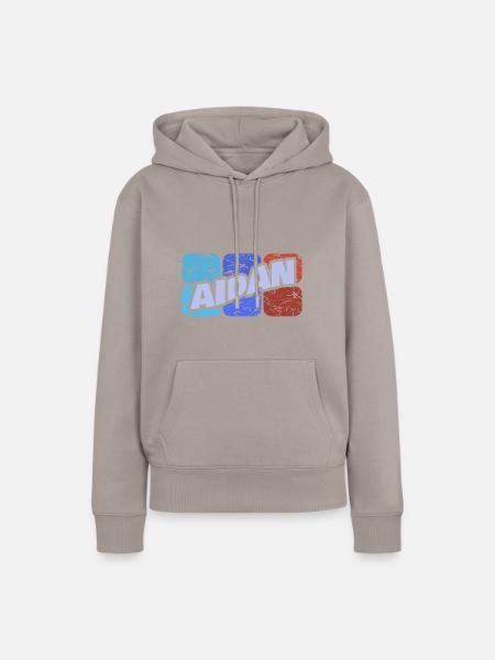 Aidan als Aidan - Frauen Premium Bio Hoodie - Taupe