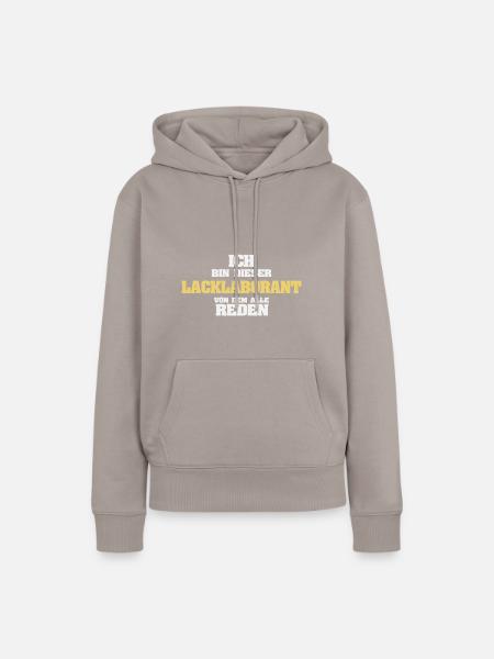 Beruf Lacklaborant - Frauen Premium Bio Hoodie - Taupe