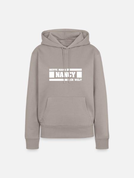 Mutter Nancy - Frauen Premium Bio Hoodie - Taupe