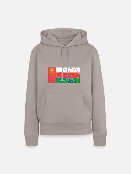 Oman als Oman - Frauen Premium Bio Hoodie - Taupe