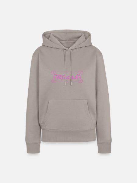 Arizona - Frauen Premium Bio Hoodie - Taupe