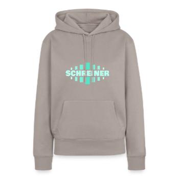 Schreiner - Frauen Premium Bio Hoodie - Taupe - Vorne - Julia (174cm)