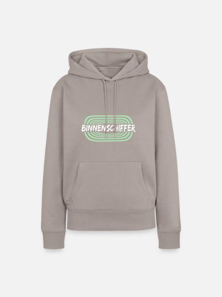Arbeit Binnenschiffer - Frauen Premium Bio Hoodie - Taupe