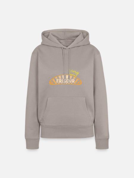 Friseur als Beruf - Frauen Premium Bio Hoodie - Taupe