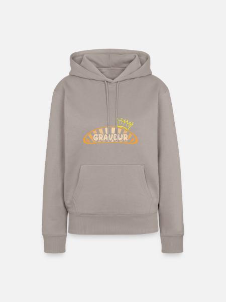 Geschenk für Graveur - Frauen Premium Bio Hoodie - Taupe