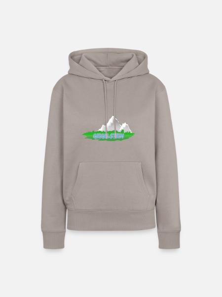 Geigelstein - Frauen Premium Bio Hoodie - Taupe