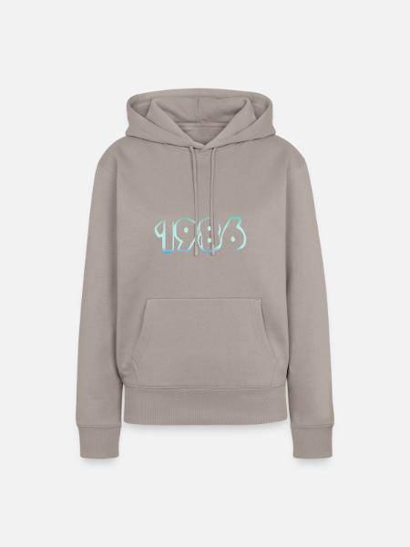 1986 - Frauen Premium Bio Hoodie - Taupe