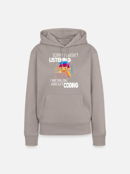 Coding Coder Programmierer - Frauen Premium Bio Hoodie - Taupe