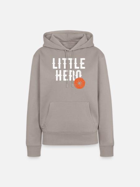 Kleiner Held - Süßer Donut - Frauen Premium Bio Hoodie - Taupe