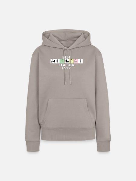 Bester Ingenieurlehrer Aller Zeiten - Frauen Premium Bio Hoodie - Taupe