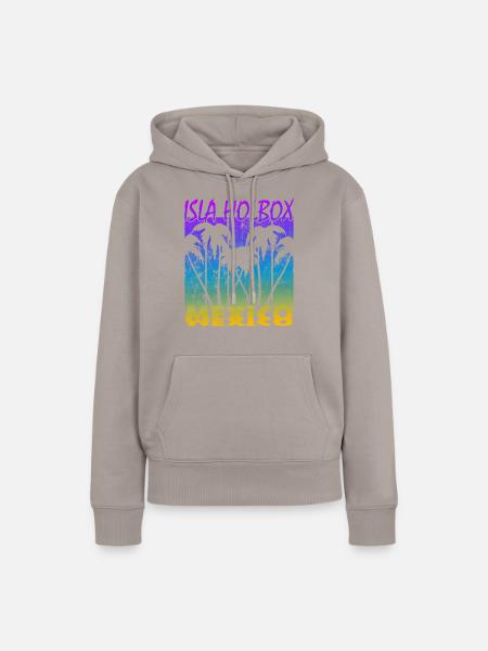 Isla Holbox Mexico - Frauen Premium Bio Hoodie - Taupe