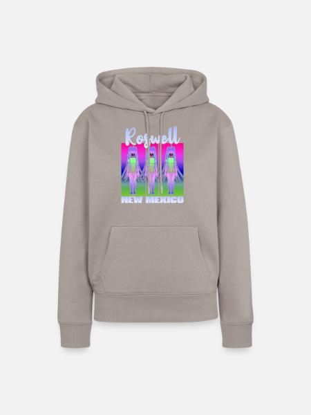 Roswell New Mexico - Frauen Premium Bio Hoodie - Taupe