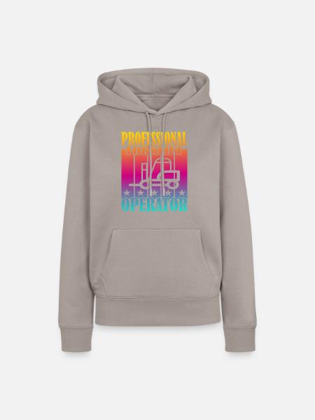 Professional Forklift Operator - Frauen Premium Bio Hoodie - Taupe