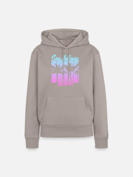 San Antonio Texas - Frauen Premium Bio Hoodie - Taupe