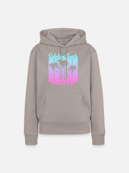 Palolem Beach India - Frauen Premium Bio Hoodie - Taupe