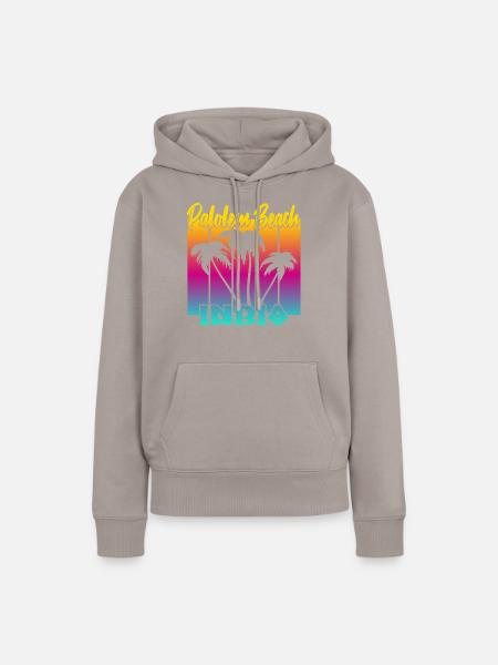 Palolem Beach India - Frauen Premium Bio Hoodie - Taupe
