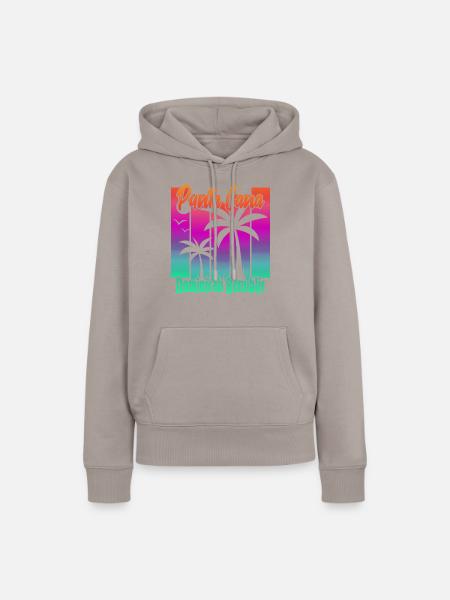 Punta Cana - Frauen Premium Bio Hoodie - Taupe