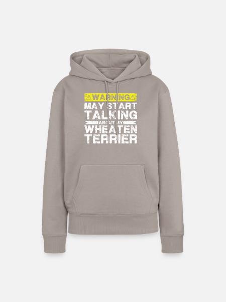 Apropos Weizenterrier - Frauen Premium Bio Hoodie - Taupe