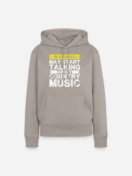Apropos Country-Musik - Frauen Premium Bio Hoodie - Taupe
