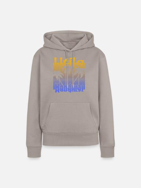 Utila Honduras - Frauen Premium Bio Hoodie - Taupe