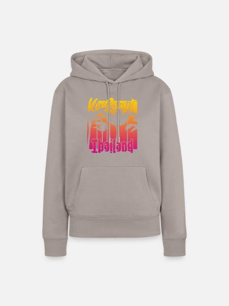 Ko Samet Thailand - Frauen Premium Bio Hoodie - Taupe