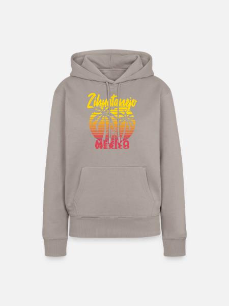 Zihuatanejo Mexico - Frauen Premium Bio Hoodie - Taupe