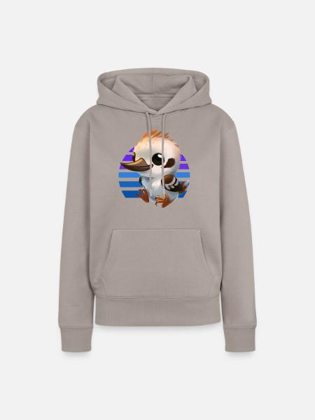 Baby Kookaburra - Frauen Premium Bio Hoodie - Taupe